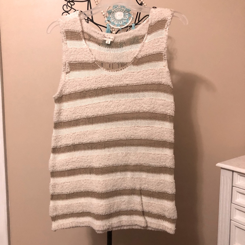 Hem & Thread stripe sweater tank